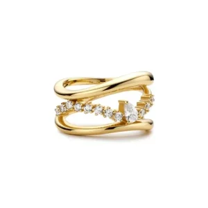 Ania Haie All Jmj & Branded Fashion Jewellery | Gold Plate CZ Sparkle Ring