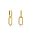Ania Haie All Jmj & Branded Fashion Jewellery | Gold Plate Drop Oval Rope Hoop's