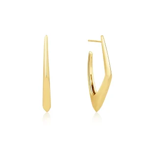 Ania Haie All Jmj & Branded Fashion Jewellery | Gold Plate Geometric Hoop Earring's