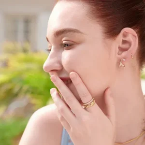 Ania Haie All Jmj & Branded Fashion Jewellery | Gold Plate Irregular Twill Adjustable Ring