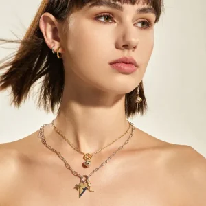 Ania Haie All Jmj & Branded Fashion Jewellery | Gold Plate Mini Charm Link Connector Necklace