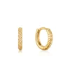 Ania Haie All Jmj & Branded Fashion Jewellery | Gold Plate Petite Rope Huggie Hoop's