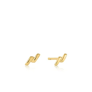 Ania Haie All Jmj & Branded Fashion Jewellery | Gold Plate Smooth Twist Stud Earring's
