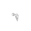Ania Haie All Jmj & Branded Fashion Jewellery | Rhodium Plated Sparkle Emblem CZ Single Stud