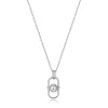 Ania Haie All Jmj & Branded Fashion Jewellery | Rhodium Plated Silver Orb Link Drop Pendant Necklace