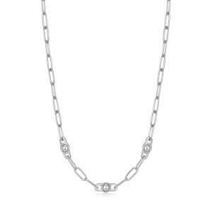 Ania Haie All Jmj & Branded Fashion Jewellery | Rhodium Plated Silver Multi Orb Link Chunky Necklace
