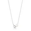Ania Haie All Jmj & Branded Fashion Jewellery | Rhodium Plated Silver Link & Pearl Necklace
