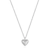 Ania Haie All Jmj & Branded Fashion Jewellery | Rhodium Plated Silver Rope Heart Necklace