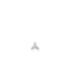 Ania Haie All Jmj & Branded Fashion Jewellery | Rhodium Plated Silver Trio Sparkle Barbell CZ Single Cartilage Stud