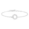 Ania Haie All Jmj & Branded Fashion Jewellery | Rhodium Plated Silver CZ Pavé Circle Bracelet