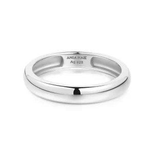 Ania Haie All Jmj & Branded Fashion Jewellery | Silver Curve Dome Band Ring