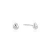 Ania Haie All Jmj & Branded Fashion Jewellery | Silver Pebble Sparkle Stud Earrings