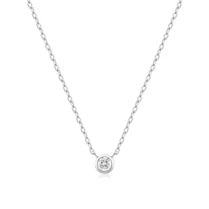 Ania Haie All Jmj & Branded Fashion Jewellery | Silver Round Solitaire CZ Necklace