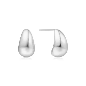 Ania Haie All Jmj & Branded Fashion Jewellery | Silver Small Dome Hoop Earrings