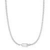 Ania Haie All Jmj & Branded Fashion Jewellery | Sterling Silver Sparkle Line CZ Interlocked Necklace