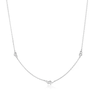 Ania Haie All Jmj & Branded Fashion Jewellery | Sterling Silver CZ Twisted Wave Necklace