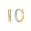Ania Haie All Jmj & Branded Fashion Jewellery | Two Tone Silver & Gold Plate Hoop Earrings