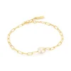 Ania Haie All Jmj & Branded Fashion Jewellery | Yellow Gold Plated Pearl Sparkle Bracelet