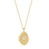 Ania Haie All Jmj & Branded Fashion Jewellery | Yellow Gold Plate Sparkle Locket CZ Necklace