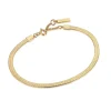 Ania Haie All Jmj & Branded Fashion Jewellery | Yellow Gold Plate Flat Snake Bracelet