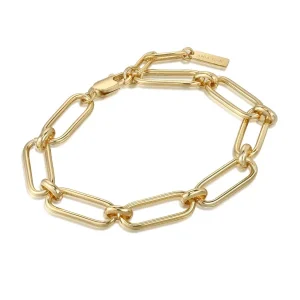 Ania Haie All Jmj & Branded Fashion Jewellery | Yellow Gold Plate Cable Connect Chunky Bracelet
