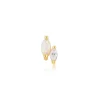 Ania Haie All Jmj & Branded Fashion Jewellery | Yellow Gold Plated Marquise Kyoto Opal & CZ Single Stud