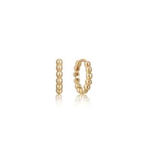 Ania Haie All Jmj & Branded Fashion Jewellery | Yellow Gold Plated Gold Orb Bead Hoop's