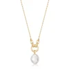 Ania Haie All Jmj & Branded Fashion Jewellery | Yellow Gold Plate Pearl Sparkle Necklace
