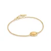 Ania Haie All Jmj & Branded Fashion Jewellery | Yellow Gold Plated Rope Disc Bracelet