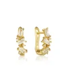 Ania Haie All Jmj & Branded Fashion Jewellery | Yellow Gold Plate Clustered Huggie CZ Hoops