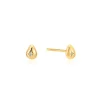 Ania Haie All Jmj & Branded Fashion Jewellery | Yellow Gold Plate Pebble Sparkle Stud Earrings