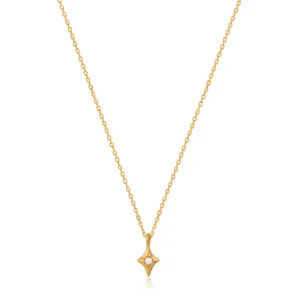 Ania Haie All Jmj & Branded Fashion Jewellery | Yellow Gold Plated Star Kyoto Pearl Necklace