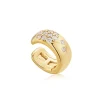 Ania Haie All Jmj & Branded Fashion Jewellery | Yellow Gold Plated Sparkle CZ Ear Cuff