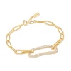 Ania Haie All Jmj & Branded Fashion Jewellery | Yellow Gold Plate Chunky Pavé CZ Bracelet