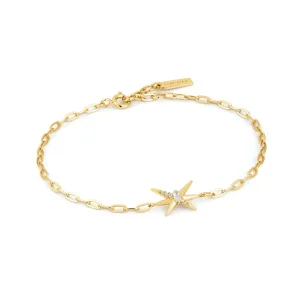 Ania Haie All Jmj & Branded Fashion Jewellery | Yellow Gold Plate Spike CZ Bracelet