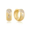 Ania Haie All Jmj & Branded Fashion Jewellery | Yellow Gold Plated Chunky Sparkle CZ Hoop's