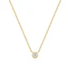 Ania Haie All Jmj & Branded Fashion Jewellery | Yellow Gold Plate Round Solitaire CZ Necklace