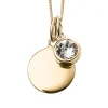 Jack Murphy Jewellers Jmj Birthstone Jewellery | April Yellow Gold Plate Crystal Birthstone Personalising Necklace