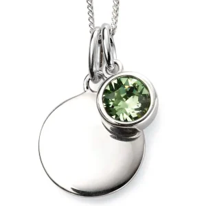 Jack Murphy Jewellers Jmj Birthstone Jewellery | Jmj Sterling Silver Jewellery | August Sterling Silver Crystal Birthstone Personalising Necklace