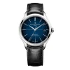 Baume & Mercier Mens Baume Et Mercier Watches | 40mm Auto Baumatic Clifton Blue & Date Dial Leather Watch