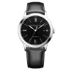 Baume & Mercier Mens Baume Et Mercier Watches | 42mm Auto Classima Black Date Dial Leather Watch