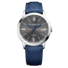 Baume & Mercier Mens Baume Et Mercier Watches | 42mm Auto Classima Grey & Date Dial Canvas Watch