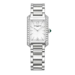Baume & Mercier Ladies Baume Et Mercier Watches | 35mm Hampton Diamond Set Bezel Steel Watch
