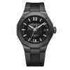 Baume & Mercier Mens Baume Et Mercier Watches | 42mm Riviera Dodecagonal Black Steel & Rubber Watch