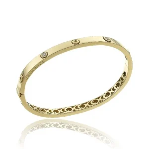 Chimento Jmj Diamond Set Jewellery | Armillas 18ct Yellow Gold & Diamond Bangle