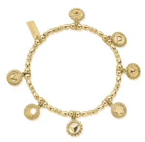 ChloBo All Jmj & Branded Fashion Jewellery | Gold Plate Positive Vibes Bracelet