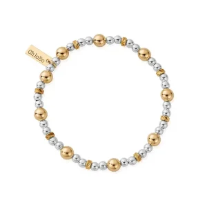 ChloBo All Jmj & Branded Fashion Jewellery | Gold Plated & Silver Cute Round & Diamond Cut Bracelet