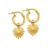 ChloBo All Jmj & Branded Fashion Jewellery | Yellow Gold Plated Glowing Beauty Earrings
