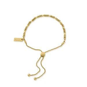 ChloBo All Jmj & Branded Fashion Jewellery | 18ct Gold Plated Dainty Mini Disc Pumpkin Adjustable Bracelet