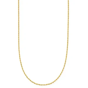 ChloBo All Jmj & Branded Fashion Jewellery | 18ct Yellow Plated Gold Dainty Rope Necklace